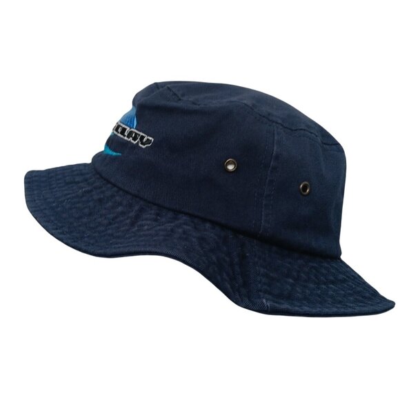 Vintage 90s Jars Of Clay Adult Small Bucket Hat Blue Canvas Christian Band - Picture 2 of 8